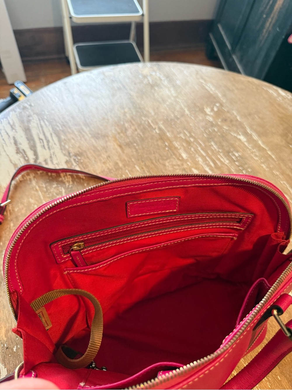 Dooney & Bourke Hot Pink Dome Satchel - Picture 6 of 10